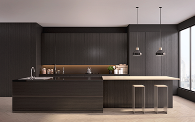 Prelaminated kitchen shutters